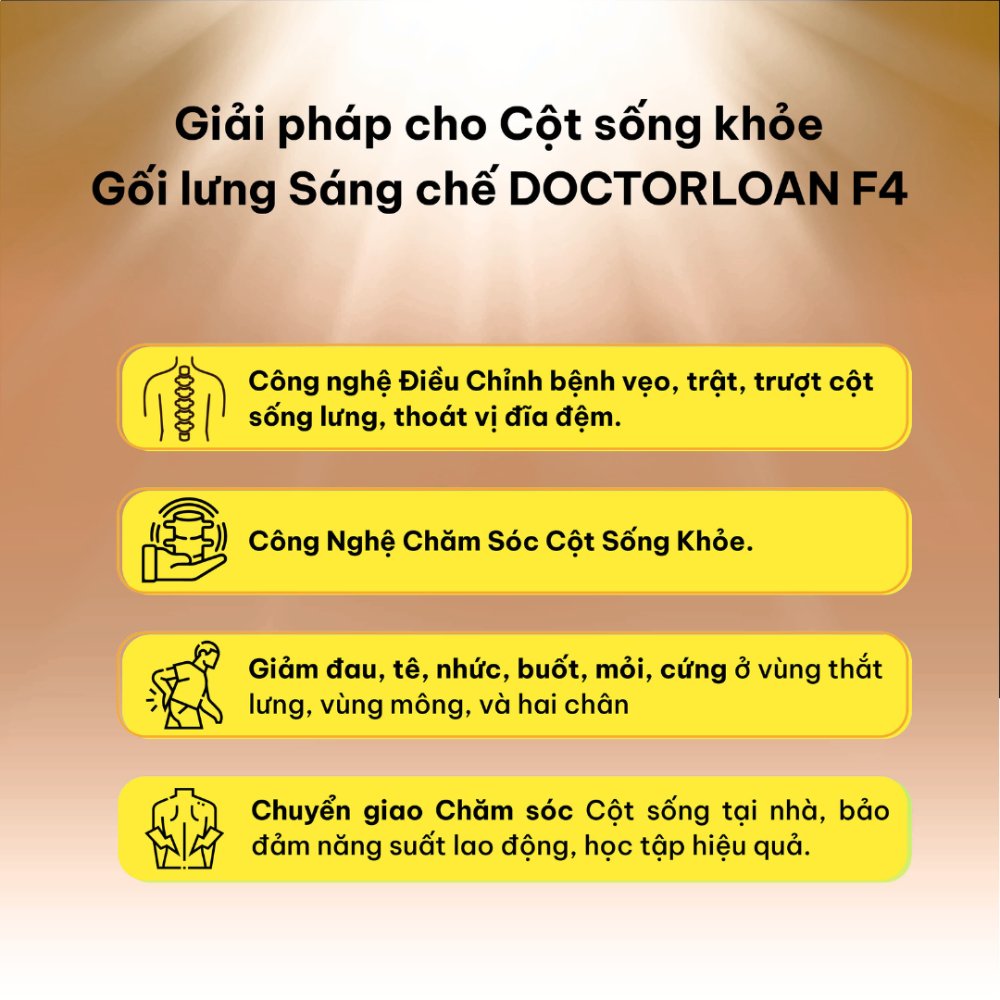 Gối lưng sáng chế DOCTORLOAN