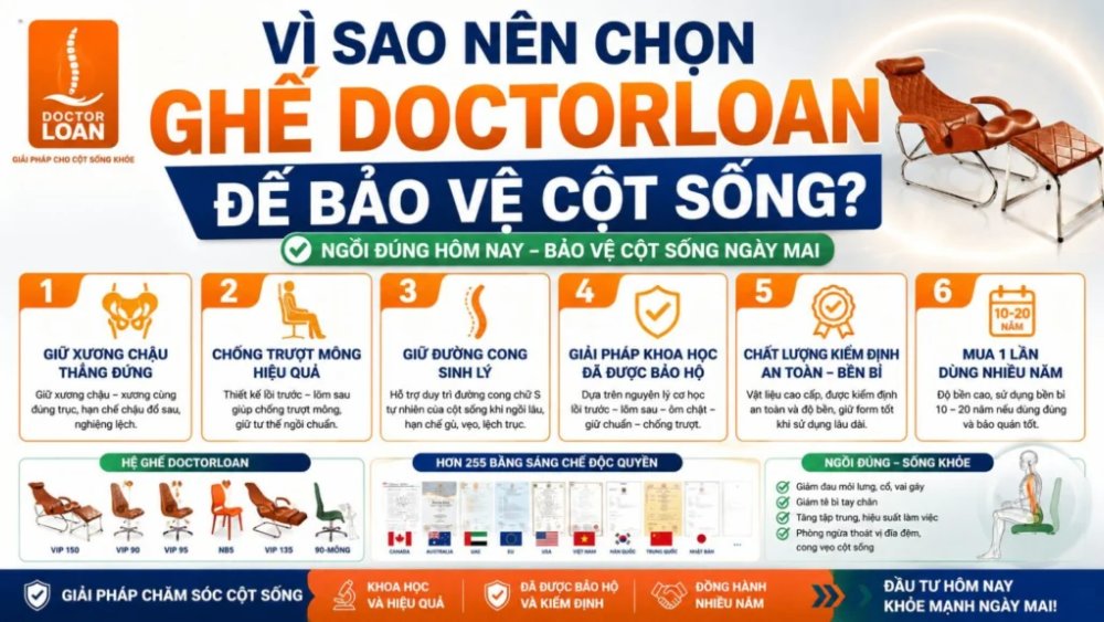 Vì sao nên lựa chọn hệ ghế DoctorLoan?