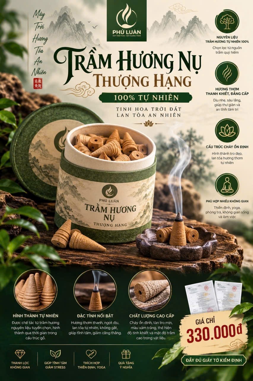 Nụ Trầm Búp Sen Thượng Hạng