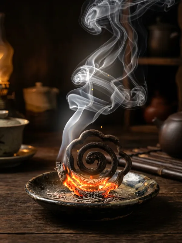 Trầm Vân Mây Cháy Than Hồng Khói Lượn