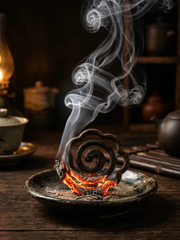 Trầm Vân Mây Cháy Than Hồng Khói Lượn