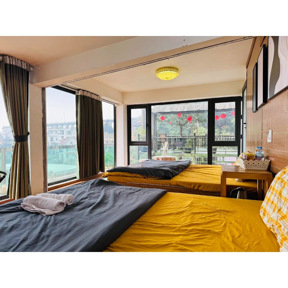 Phòng nghỉ 2 khách – view đồi Tam Đảo