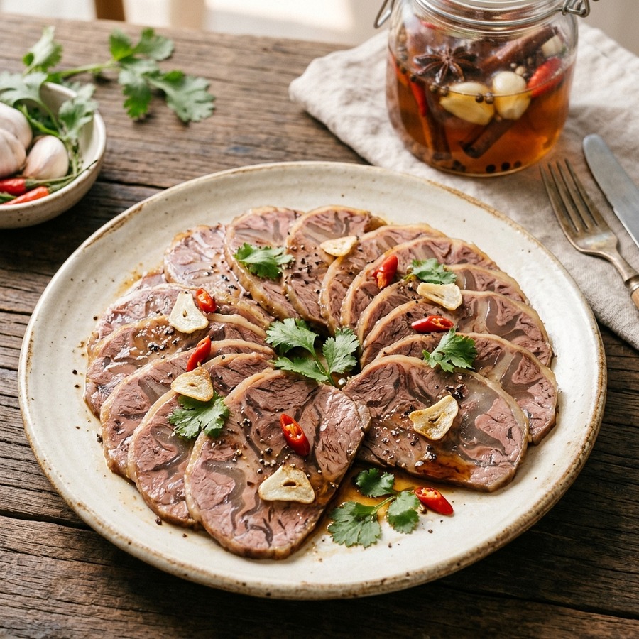 Bắp Bò Hoa Ngâm Mắm