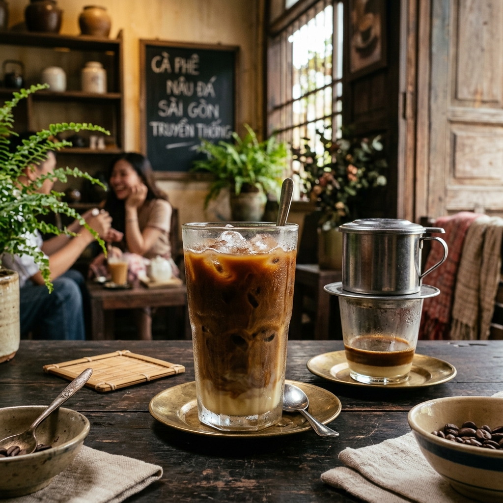 Coffee nâu đá / nóng / lắc