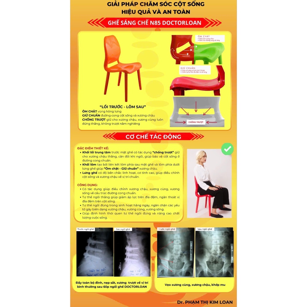 Ghế sáng chế N85 - chân ngắn