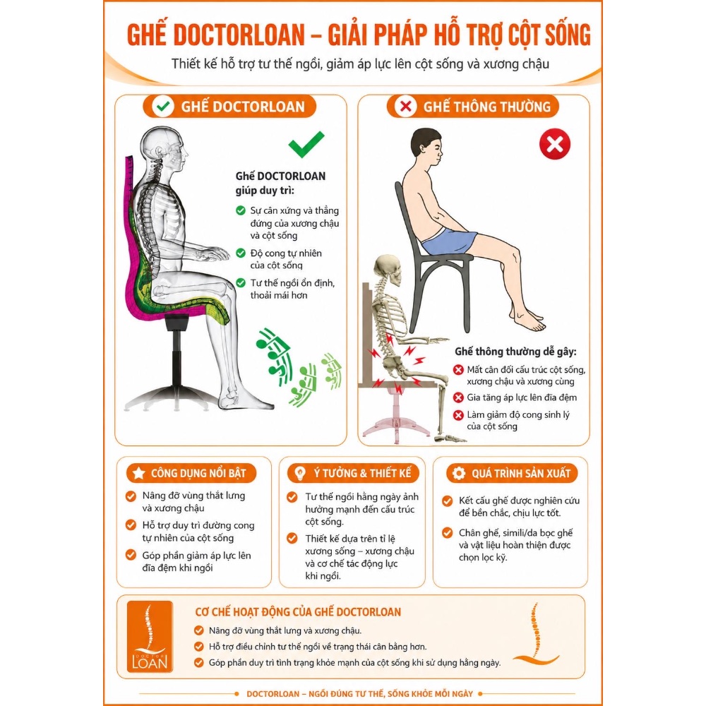 Ghế sáng chế N85 - chân ngắn