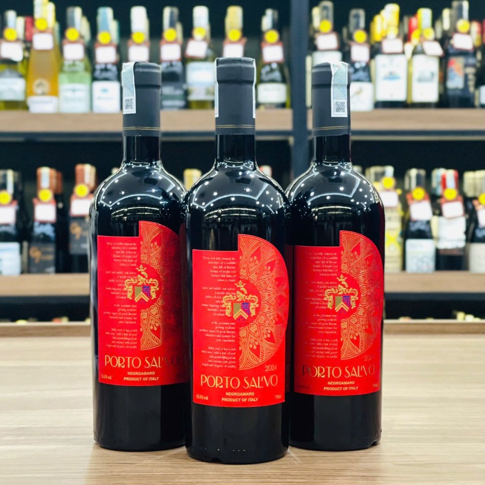 Vang Ý Porto Sal’vo Negroamaro IGT 16,5% 