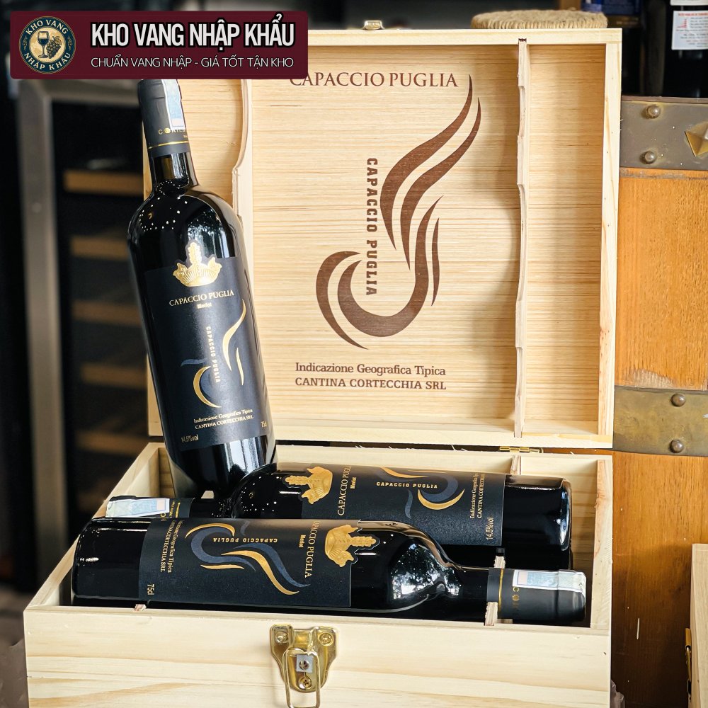 Vang Ý Capaccio Puglia Merlot IGT 14.5%