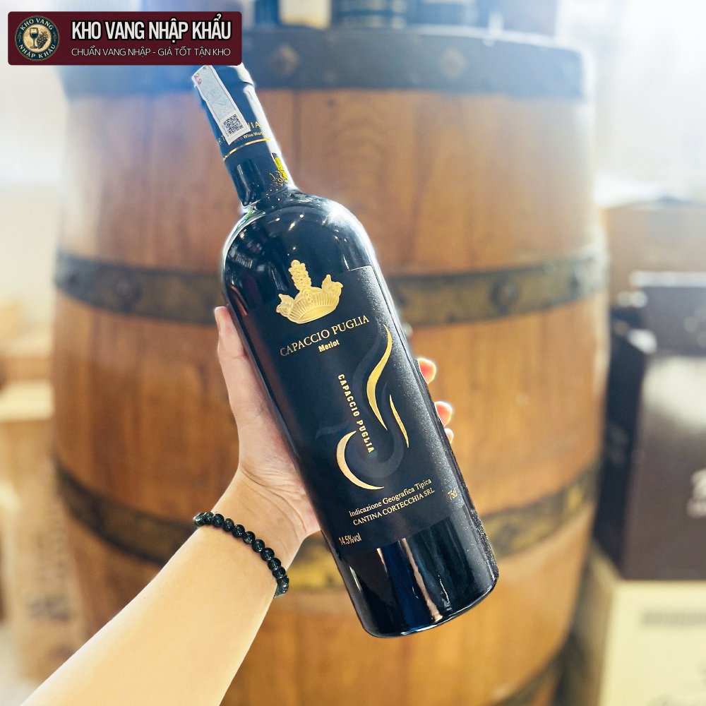 Vang Ý Capaccio Puglia Merlot IGT 14.5%