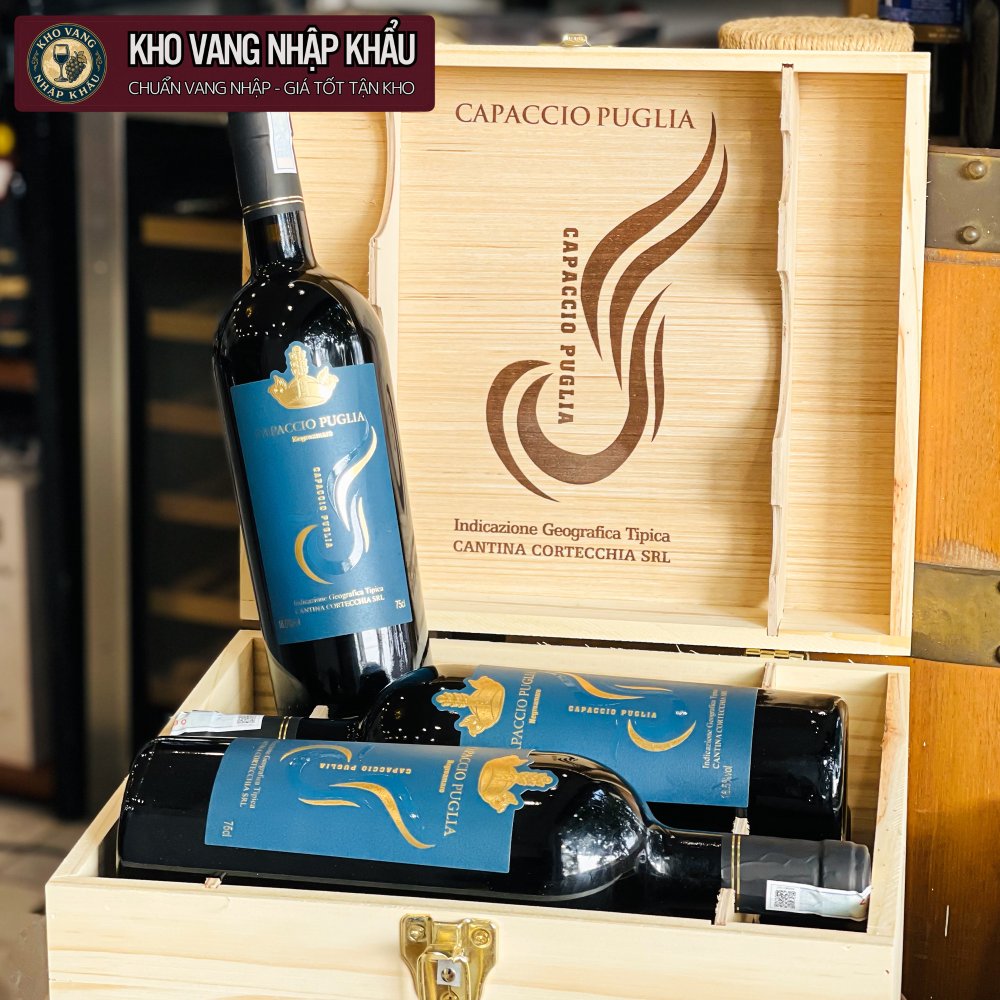Vang Ý Capaccio Puglia Negroamaro 16,5%