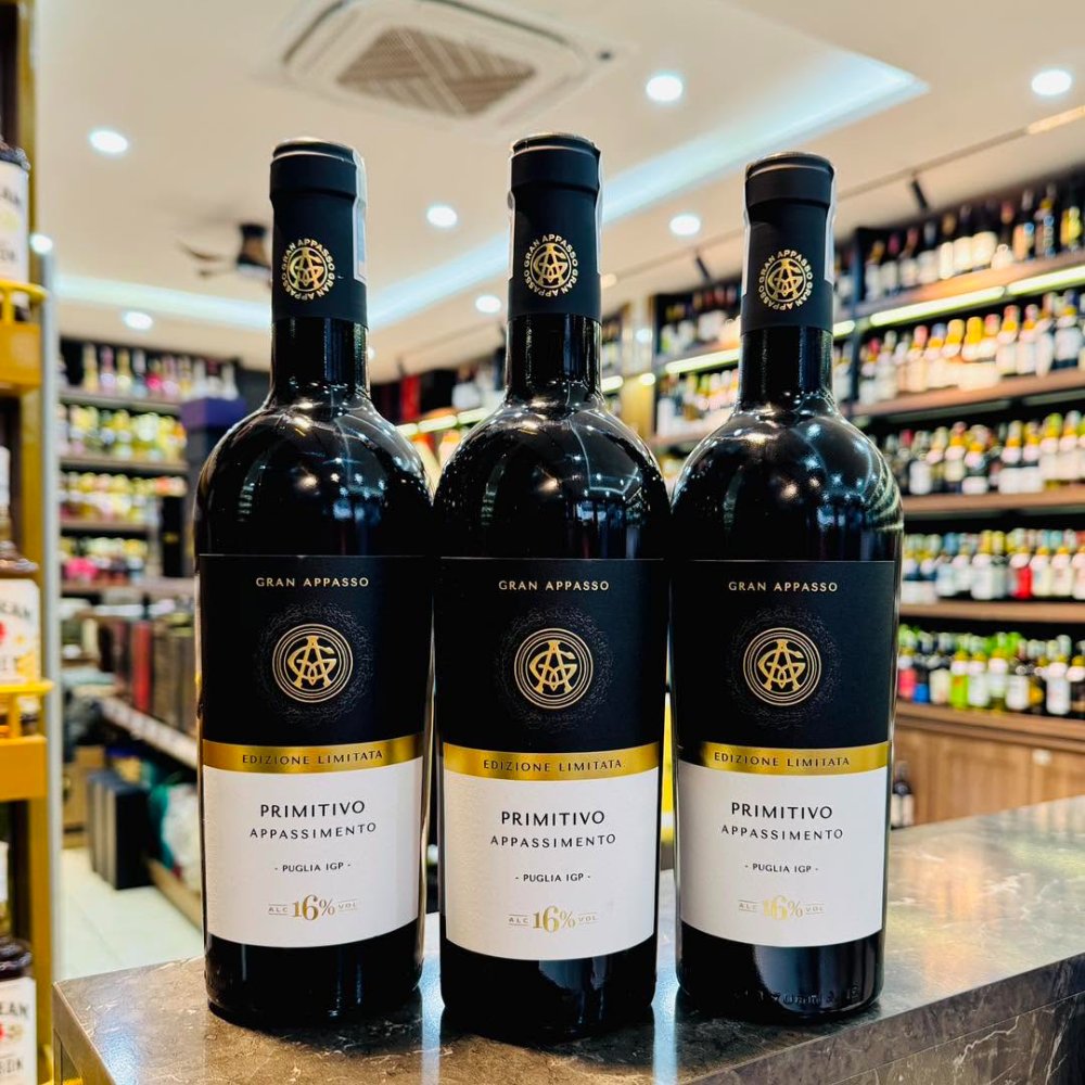 Vang Ý Gran Appasso Appassimento Primitivo 16%