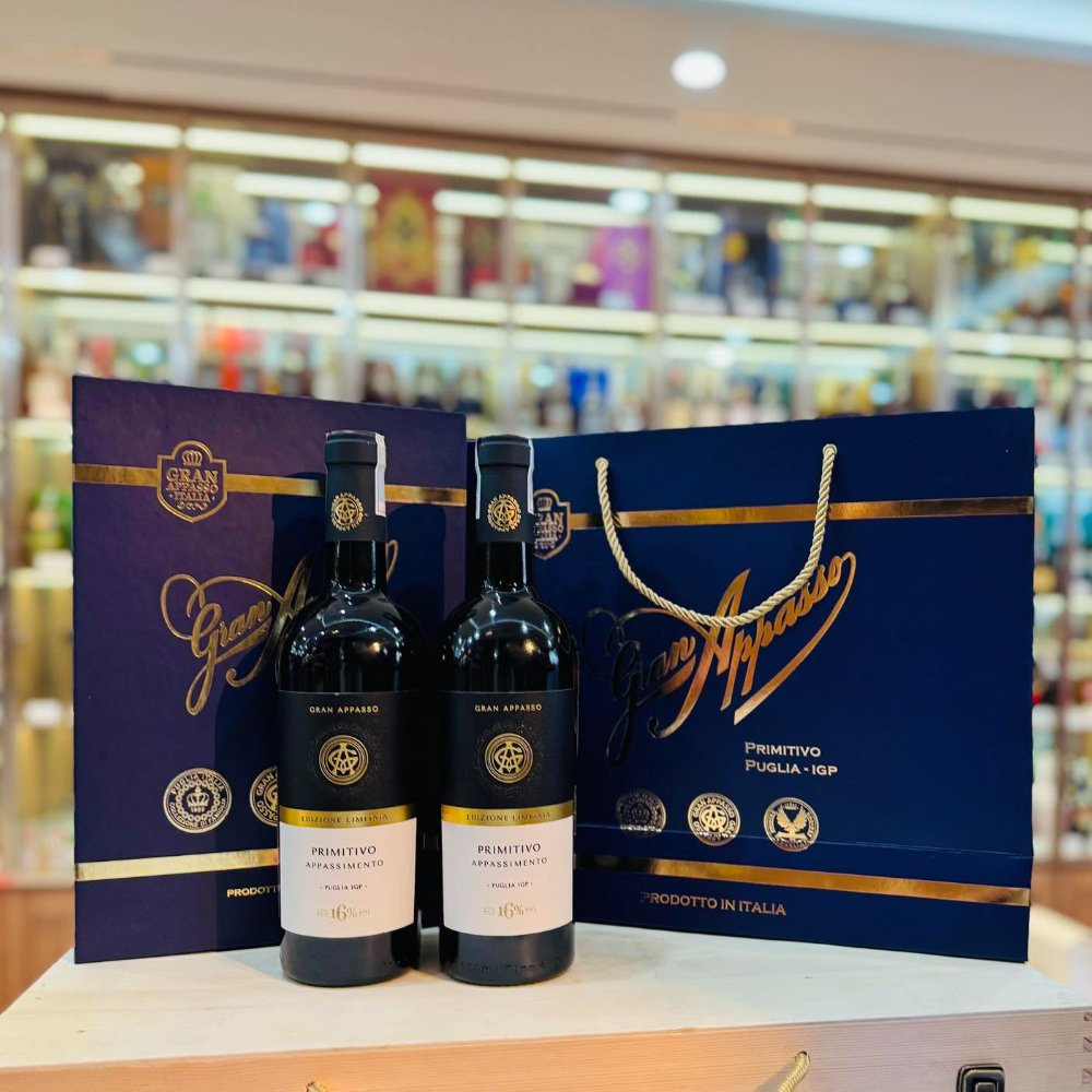 Vang Ý Gran Appasso Appassimento Primitivo 16%