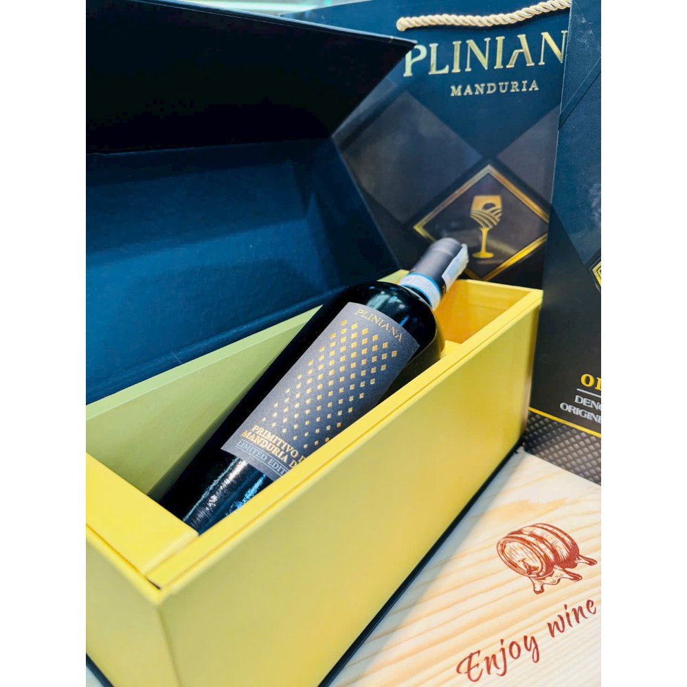 Vang Ý Pliniana Primitivo di Manduria DOC Limited Edition 18%