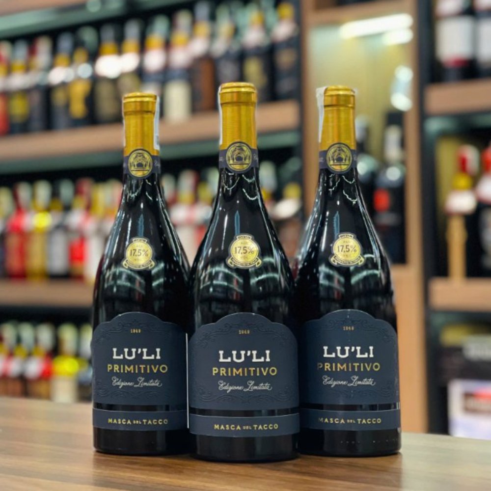 Vang Ý LuLi Primitivo Edizione Limitata Masca Del Tacco 17,5%