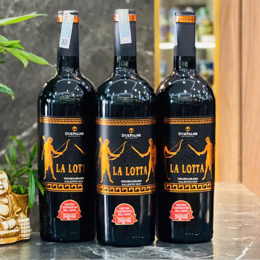 Vang Ý La Lotta Negroamaro Salento I.G.P 14%