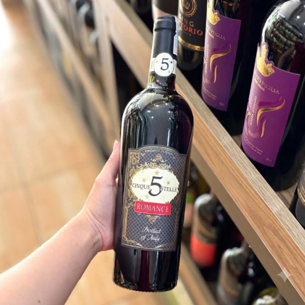 Vang Ý Cinque 5 Stelle Romance 10%