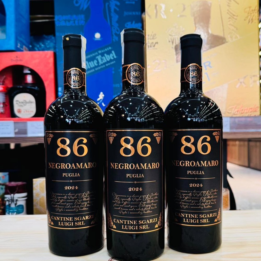 Vang Ý 86 Negroamaro Puglia 15.5%