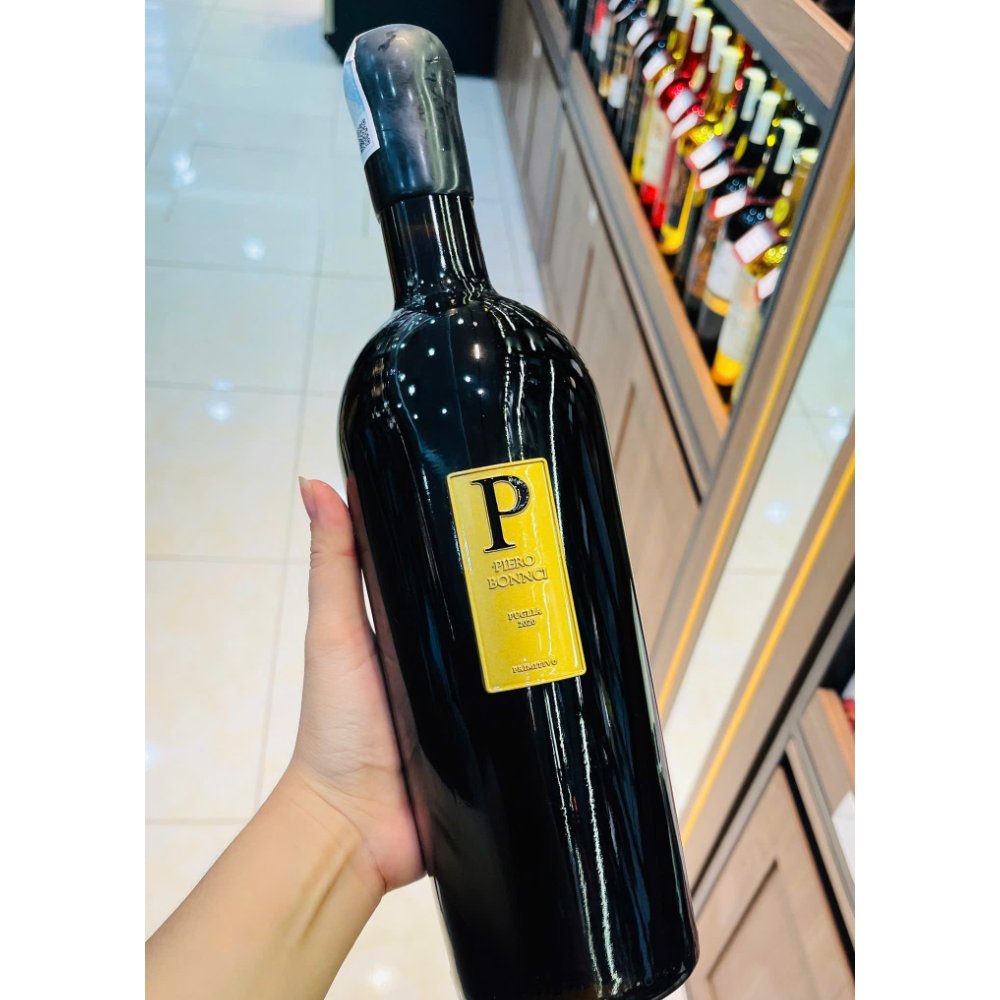 Vang Ý  P Piero Bonnci Primitivo Puglia 17%
