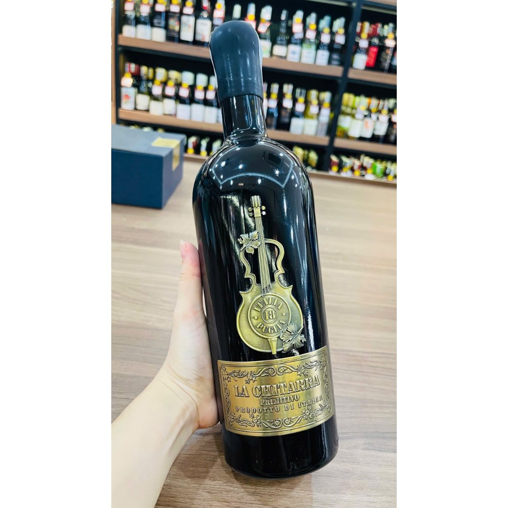 Vang Ý La Chitarra Primitivo 18% - Vang Cây Đàn