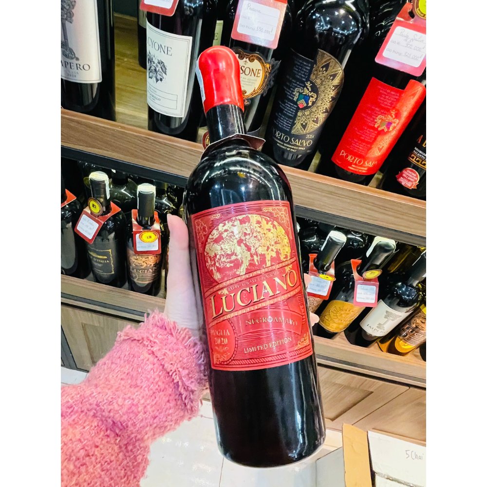 Vang Ý Luciano Limited Edition Negroamaro Puglia 15,5%