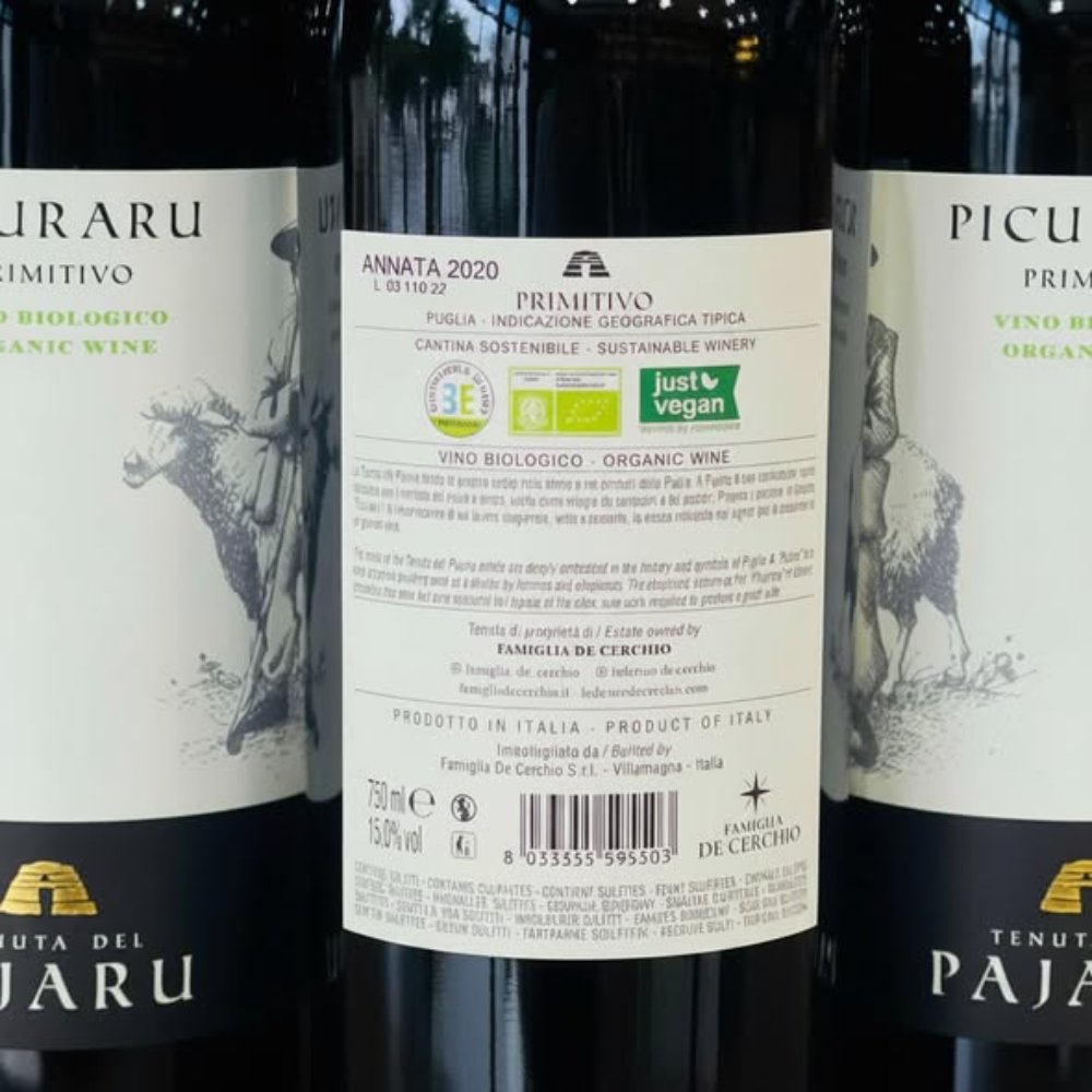 Vang Ý Picuraru Primitivo Tenuta del Pajaru IGT 15% 