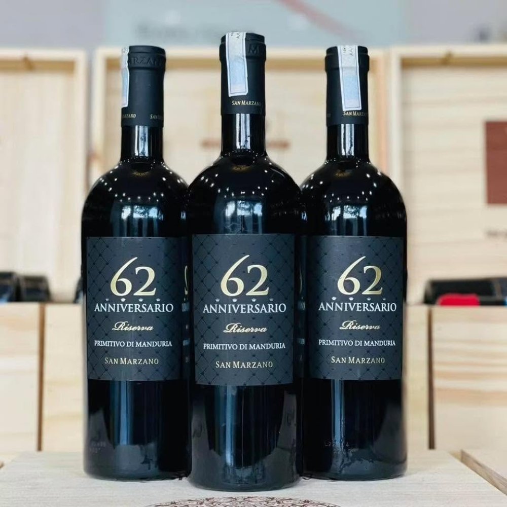Vang Ý 62 Anniversario Primitivo 15%