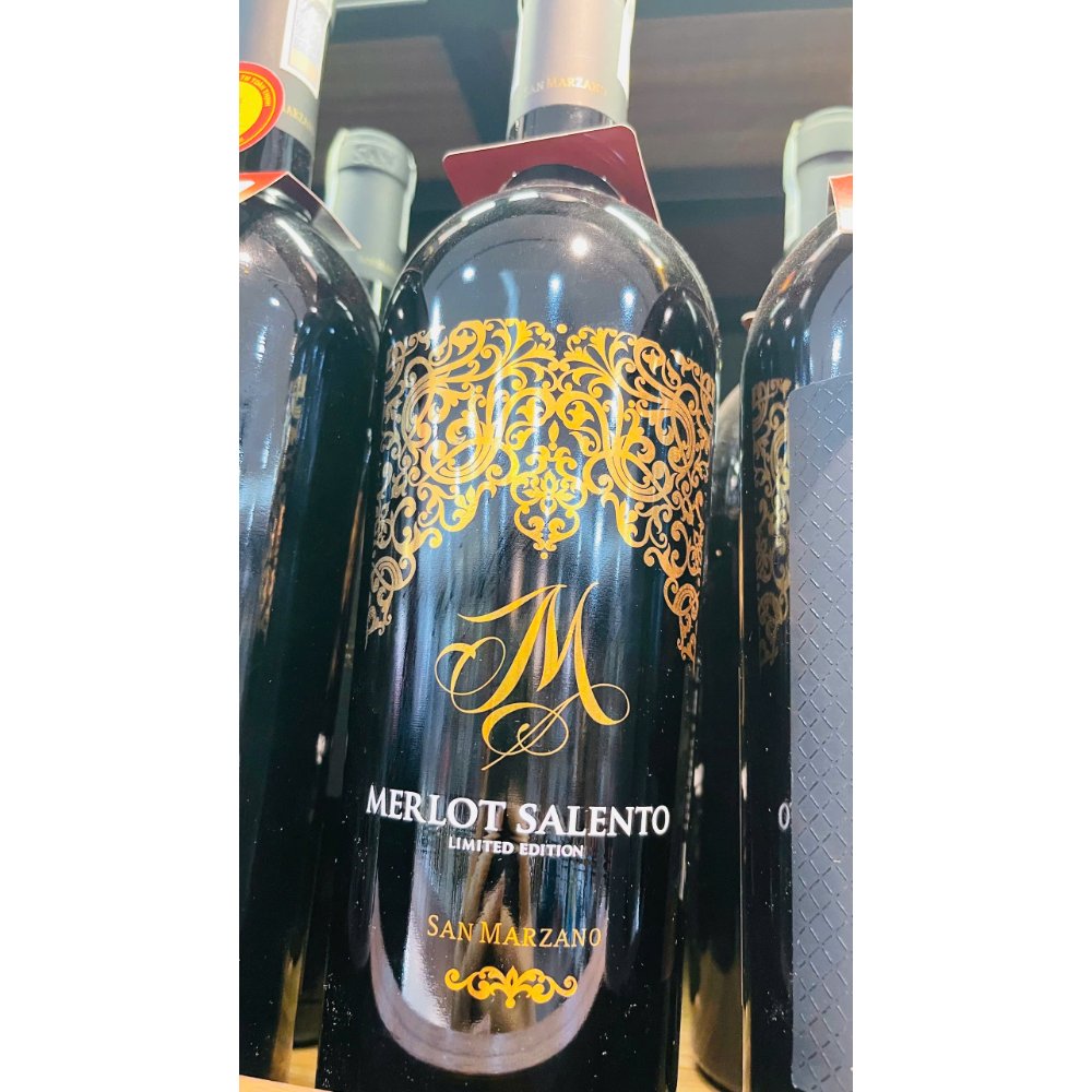 Vang Ý M Limited Merlot Salento - Vang chữ M 14.5%