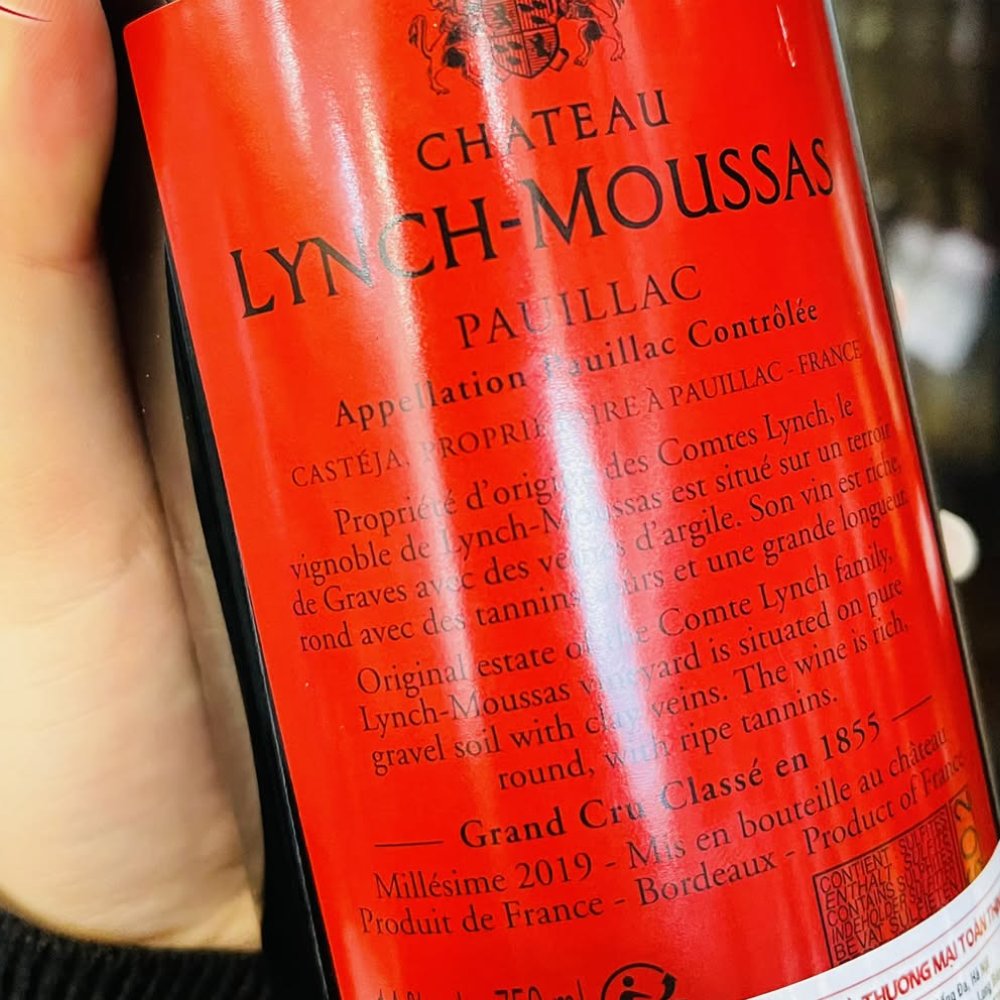 Vang Pháp  Chateau Lynch Moussas Pauillac Grand Cru Classé 100th Anniversary 14%