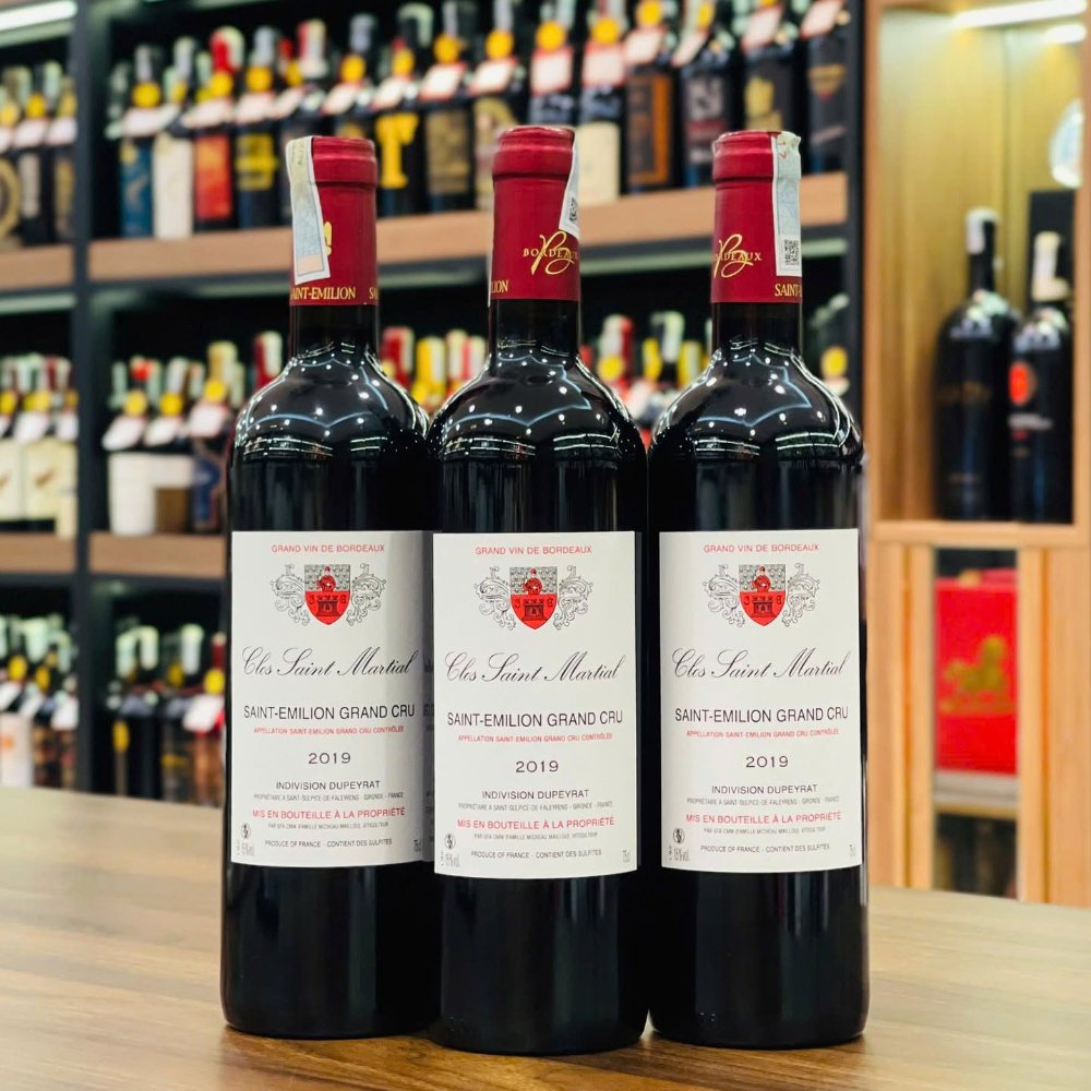 Vang Pháp Clos Saint Martial Saint Emilion Grand Cru 15%