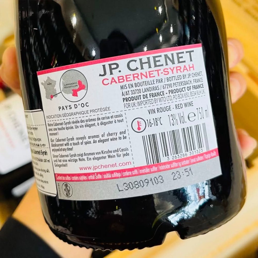 Vang Pháp JP Chenet Cabernet Syrah 13%
