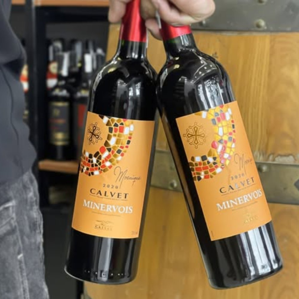 Vang Pháp Calvet Minervois Mosaifue 14%