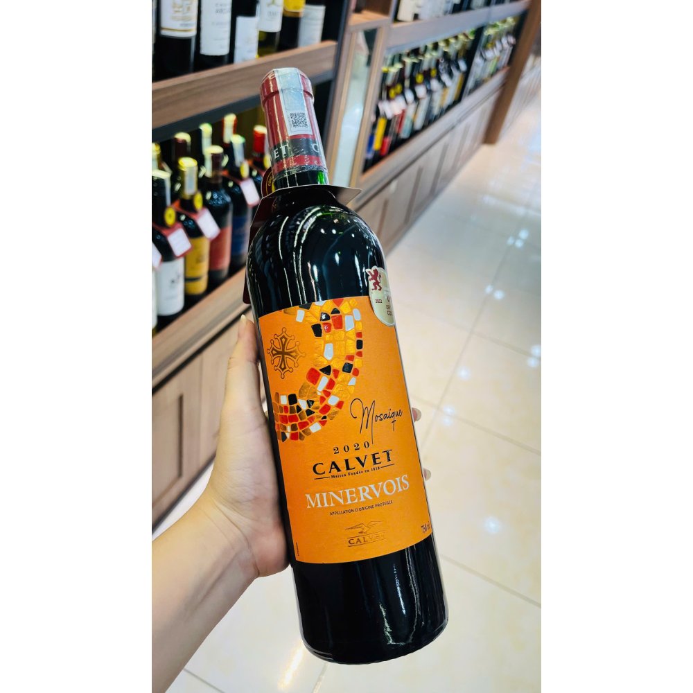 Vang Pháp Calvet Minervois Mosaifue 14%