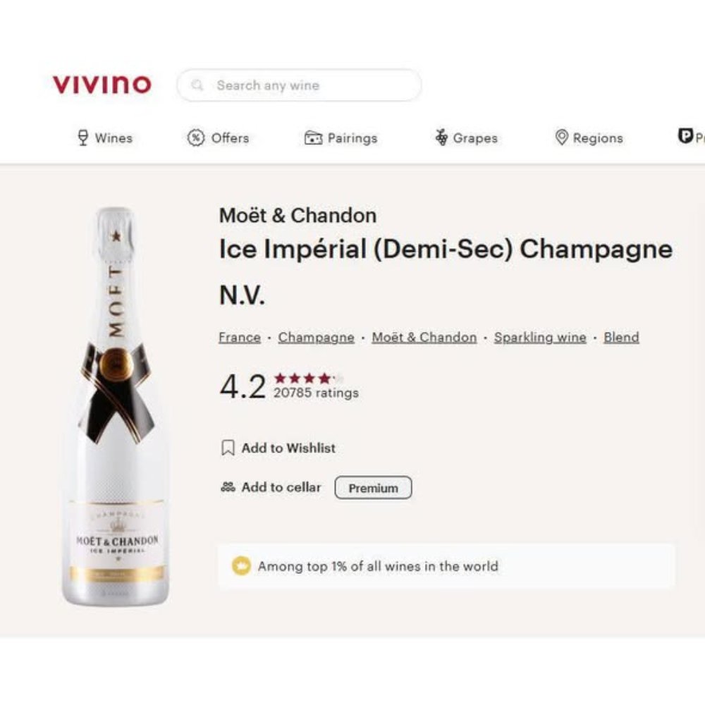 Rượu Champagne Moet & Chandon Ice Imperial 12%