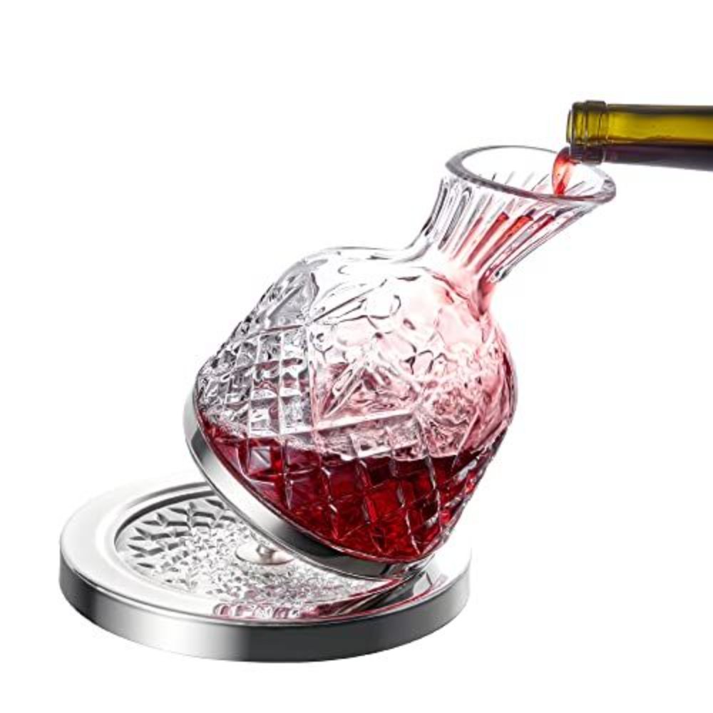 Bình thở rượu vang Decanter Xoay 360 độ 1500ml