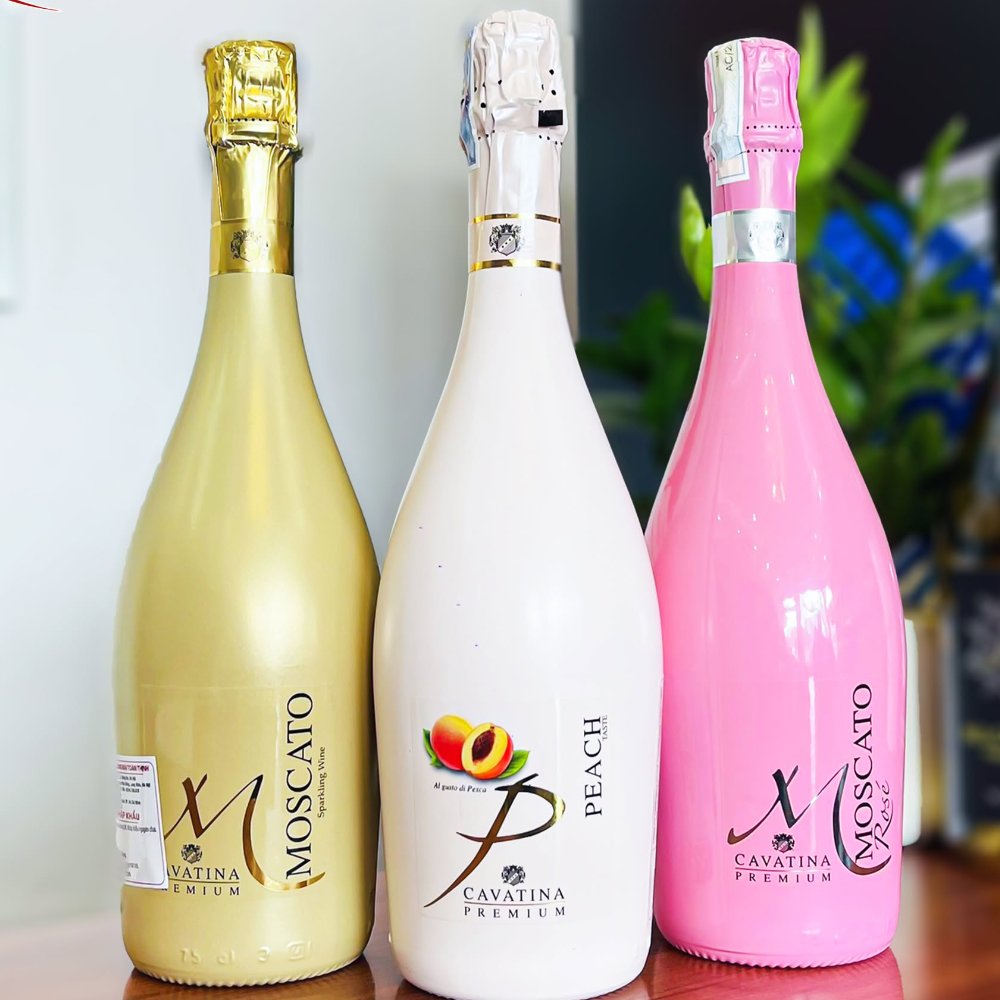 Vang Nổ  Ý M Moscato Cavatina Premium 7%