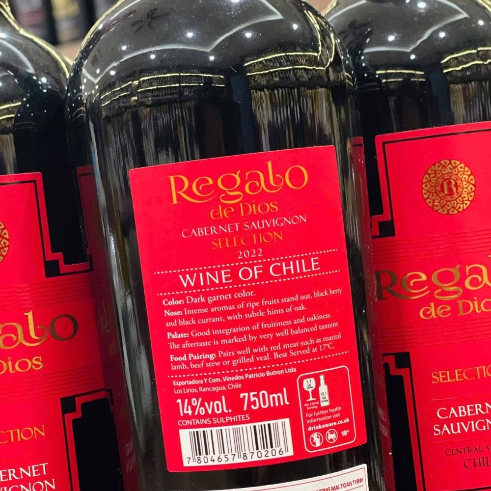 Vang Chile Regalo de Dios Selected 14%