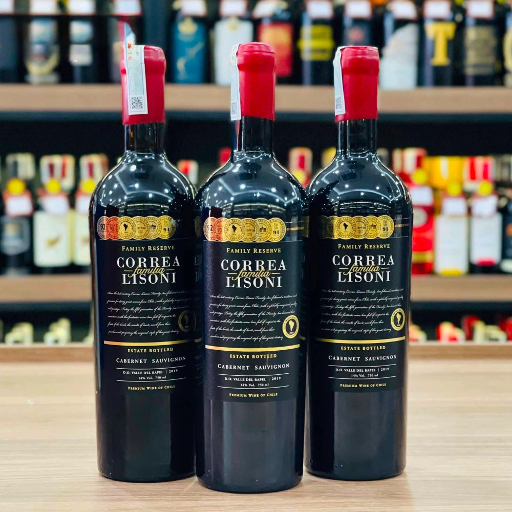 Vang Chile Correa Lisoni Family Reserva Cabernet Sauvignon 14%