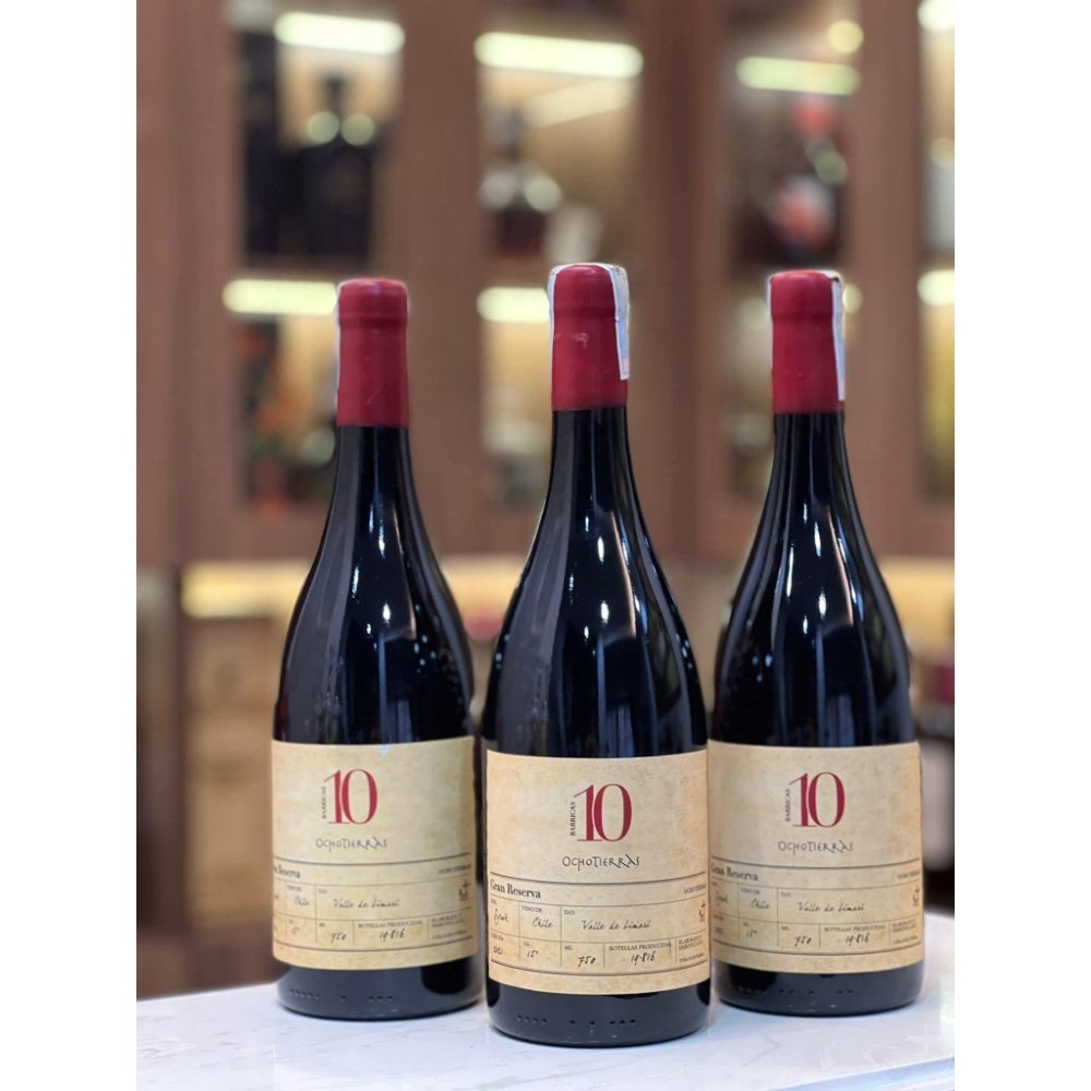 Vang Chile 10 Ocho Tierras Gran Reserva Syrah 15.5%