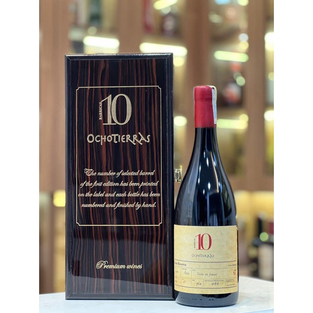 Vang Chile 10 Ocho Tierras Gran Reserva Syrah 15.5%