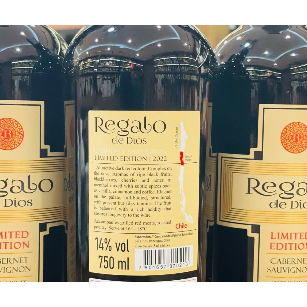 Vang Chile Regalo de Dios Limited Edition 14%