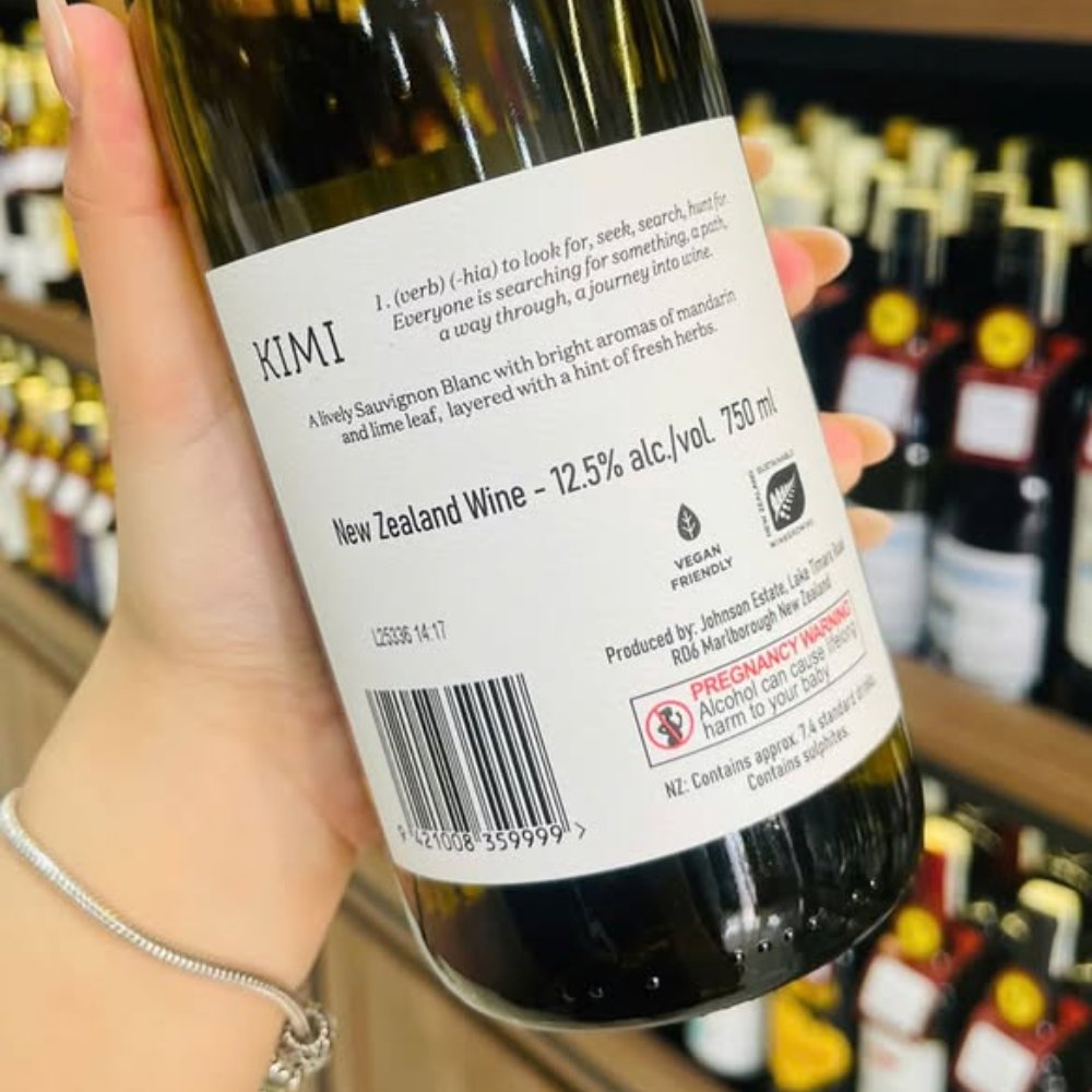 Vang New Zealand Kimi Sauvignon Blanc Marlborough 12,5%