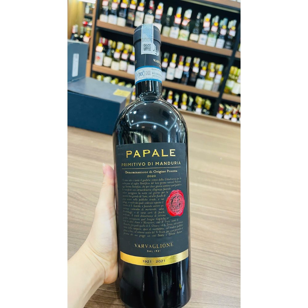 Vang Ý Papale Primitivo di Manduria 14.5%