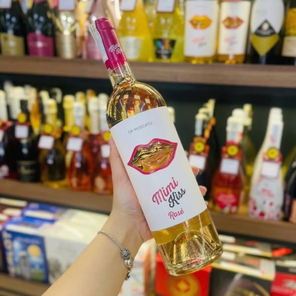 Vang Ý Mimi Kiss DA Moscato Hồng - Trắng 6%