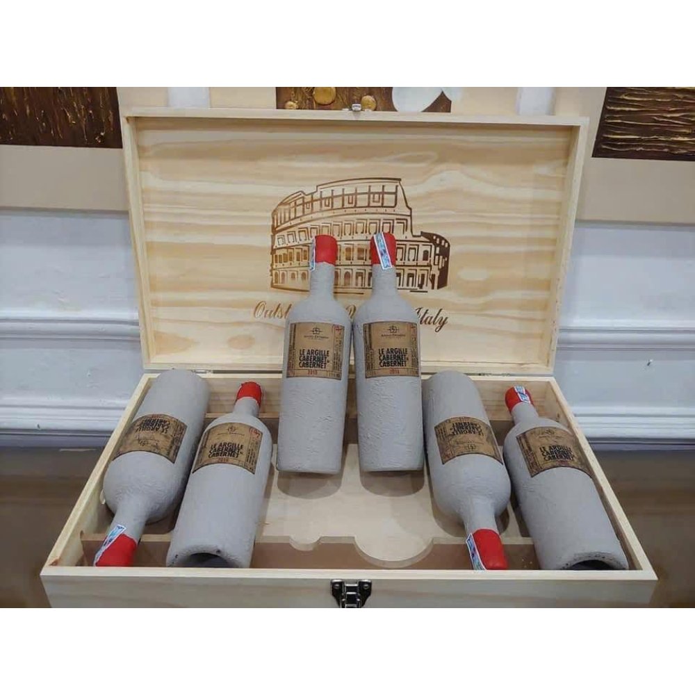 Vang Ý Xi Măng Le Argille Cabernet Di Cabernet 15%