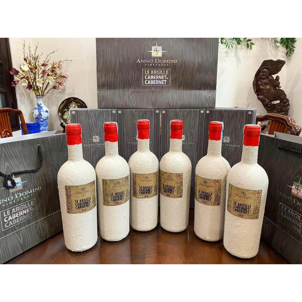 Vang Ý Xi Măng Le Argille Cabernet Di Cabernet 15%
