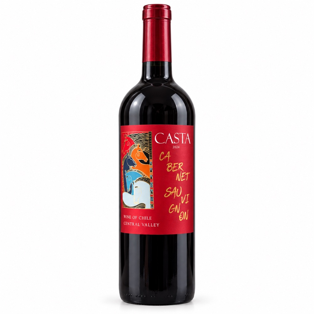 Vang Chile Casta Cabernet Sauvignon Central Valley 13.5%