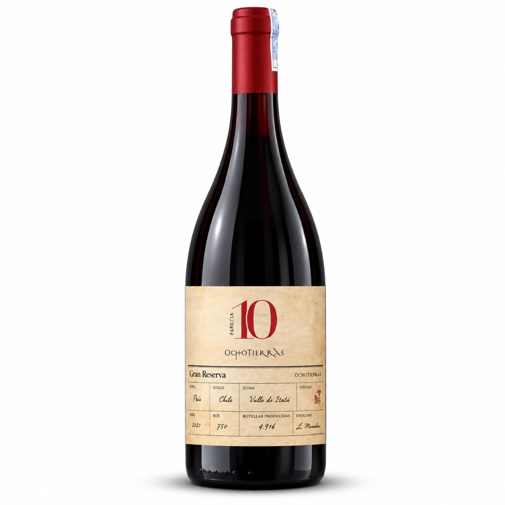 Vang Chile 10 Ocho Tierras Gran Reserva Syrah 15.5%