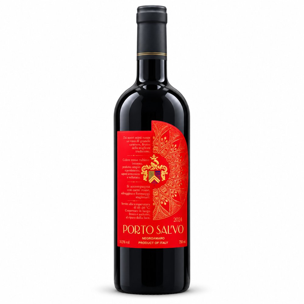 Vang Ý Porto Sal’vo Negroamaro IGT 16,5% 