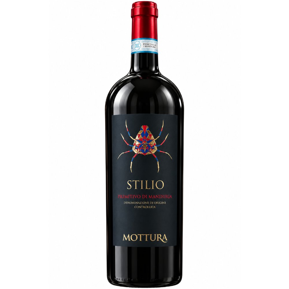 Vang Ý Stilio Mottura Primitivo di Manduria - Con Nhện 14.5%