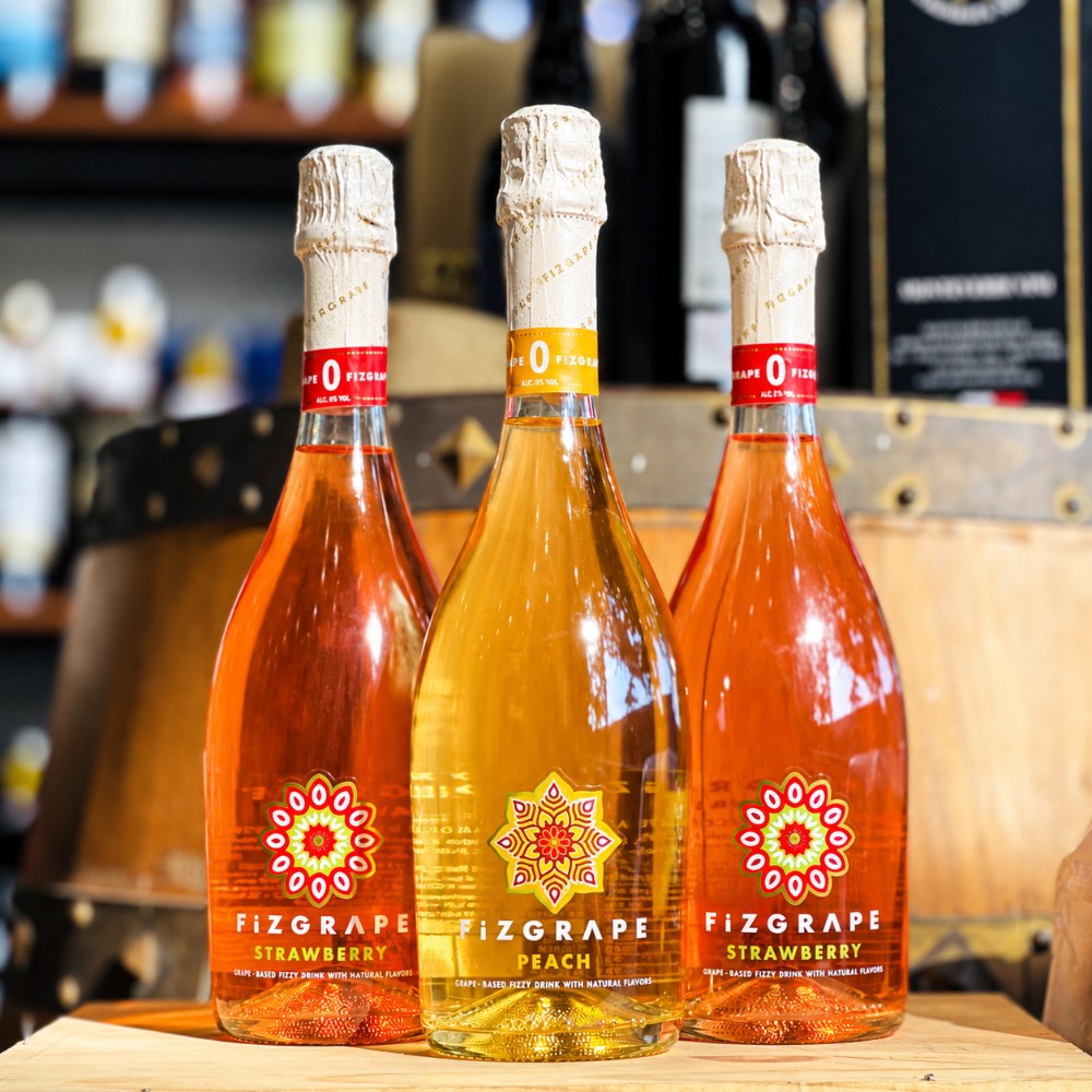 Vang Nổ Ý Fizgrape Strawberry - Peach 0%